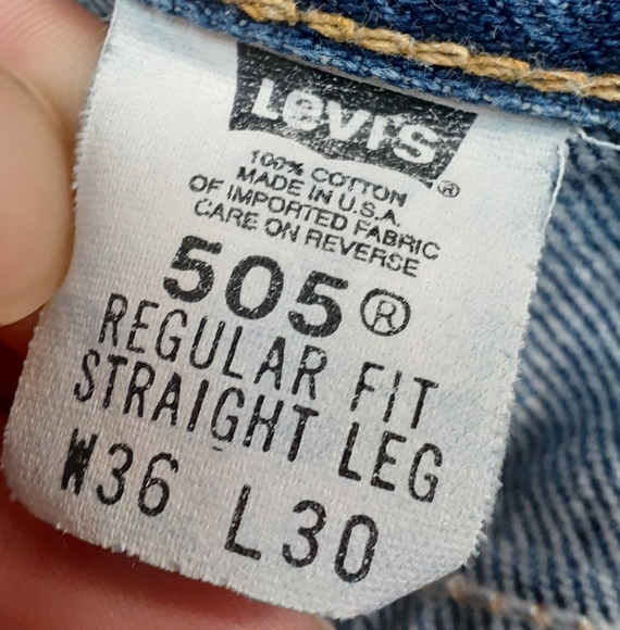 Levi's 505 regular fit straight leg ( made in usa) - Picture 3 of 13